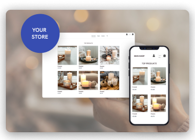 Onlineshop für Kerzen erstellen